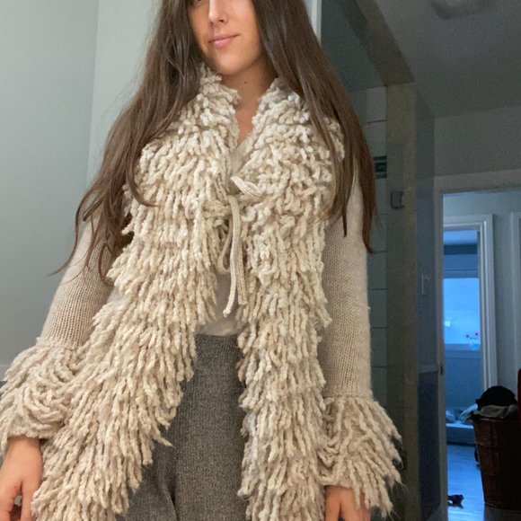 Shaggy Fringe Cardigan - Picture 7 of 10
